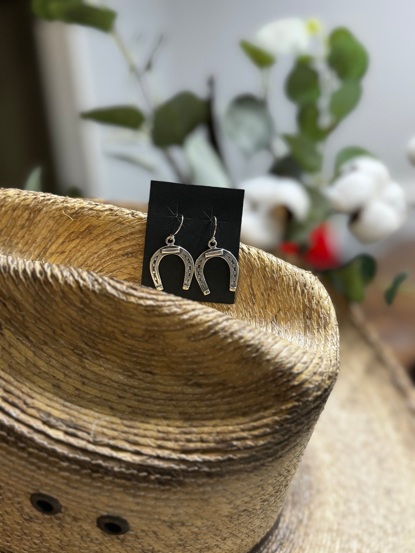 Sterling Silver Horseshoe Earrings