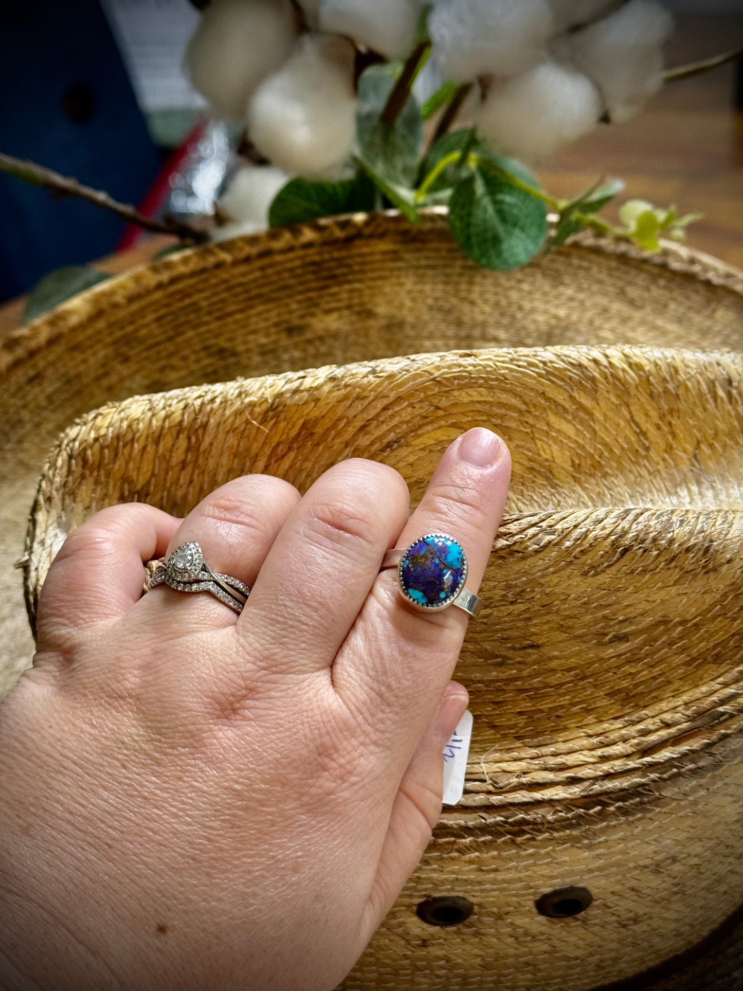 Size 8-1/2 adjustable ring