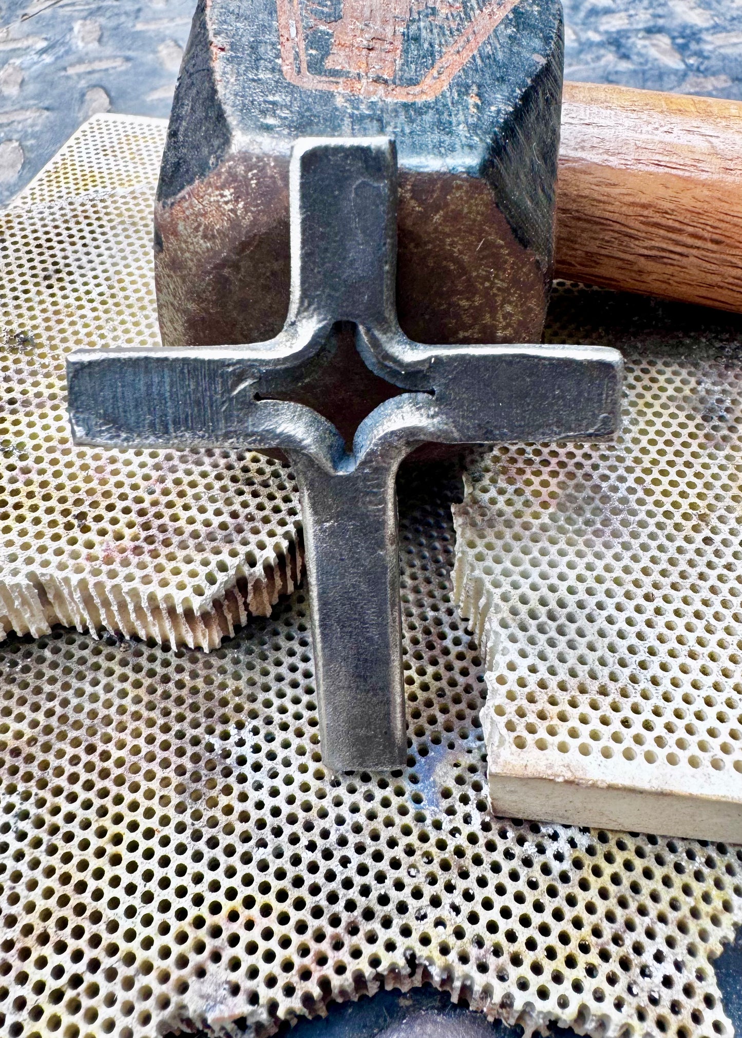 Metal forged cross