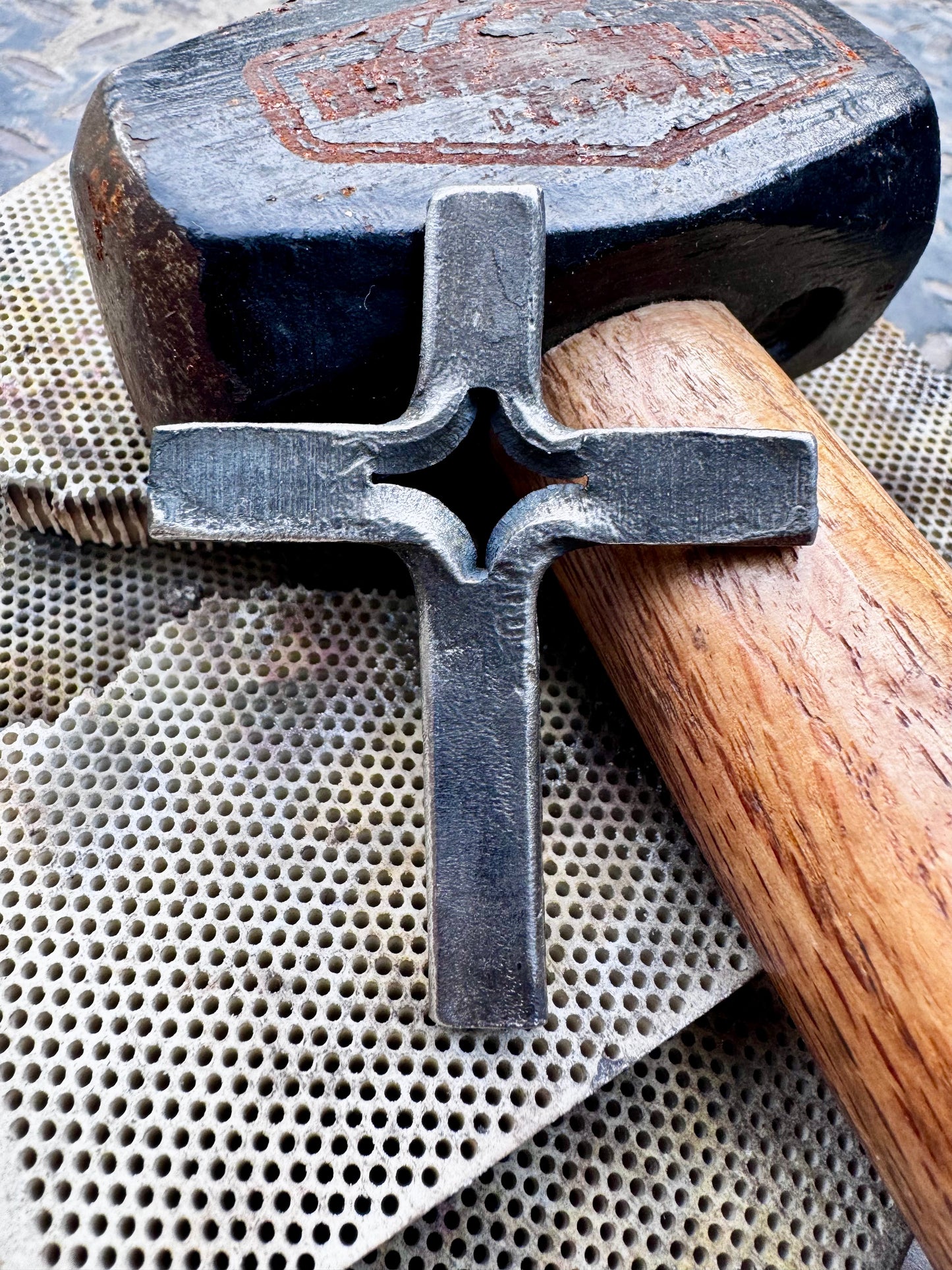 Metal forged cross