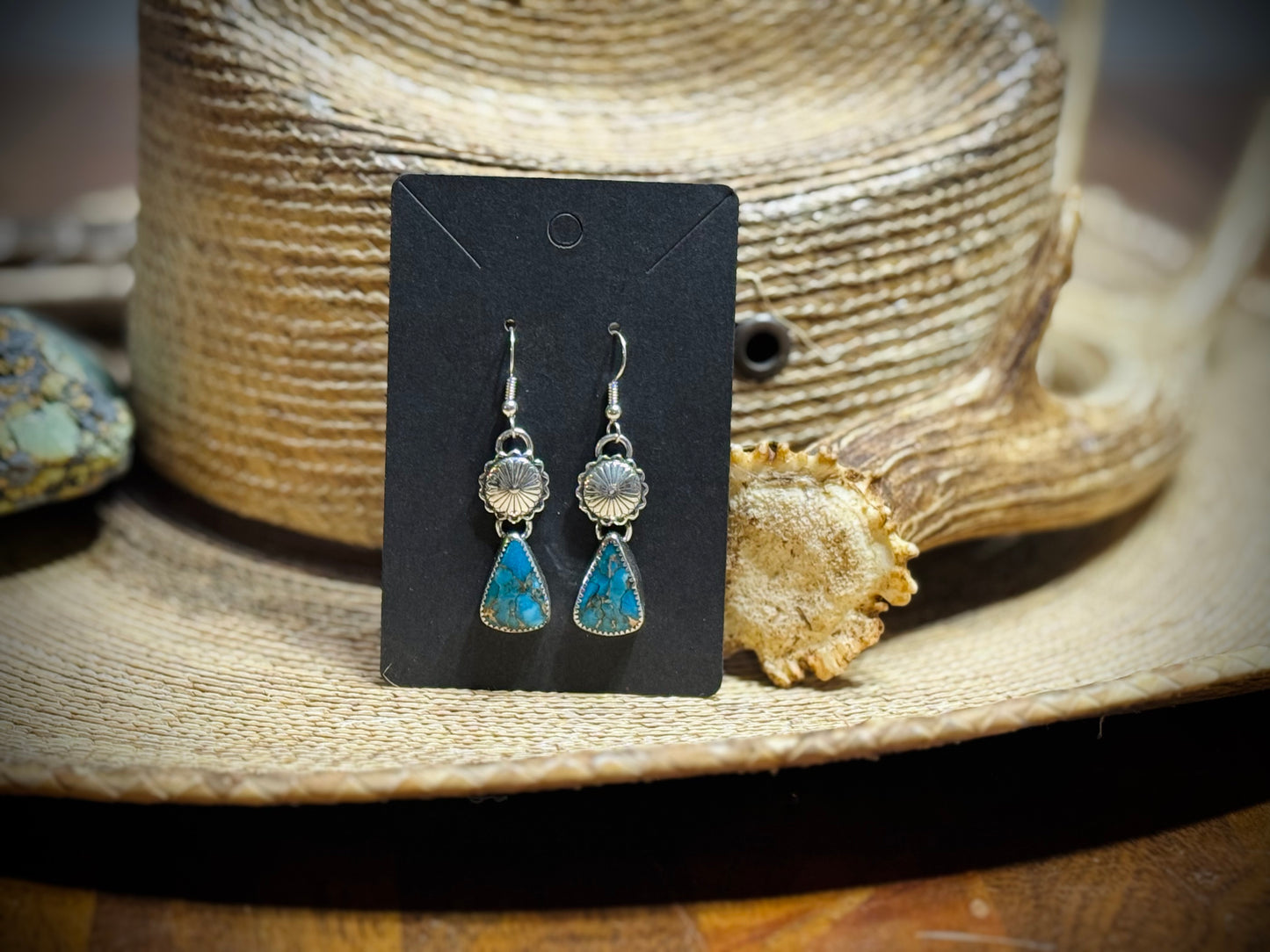 Dangly  Concho Earrings