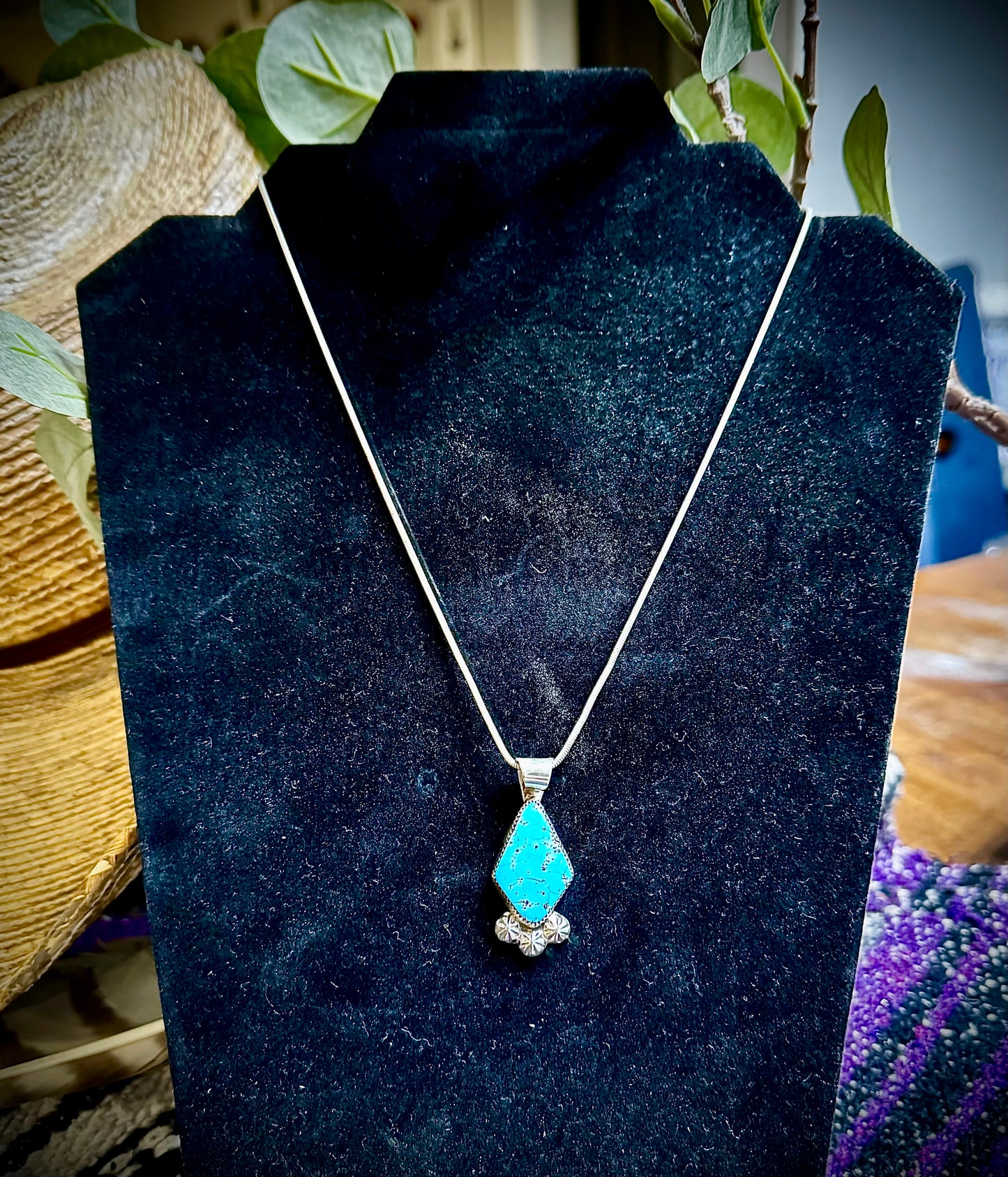 Blue Bird turquoise necklace