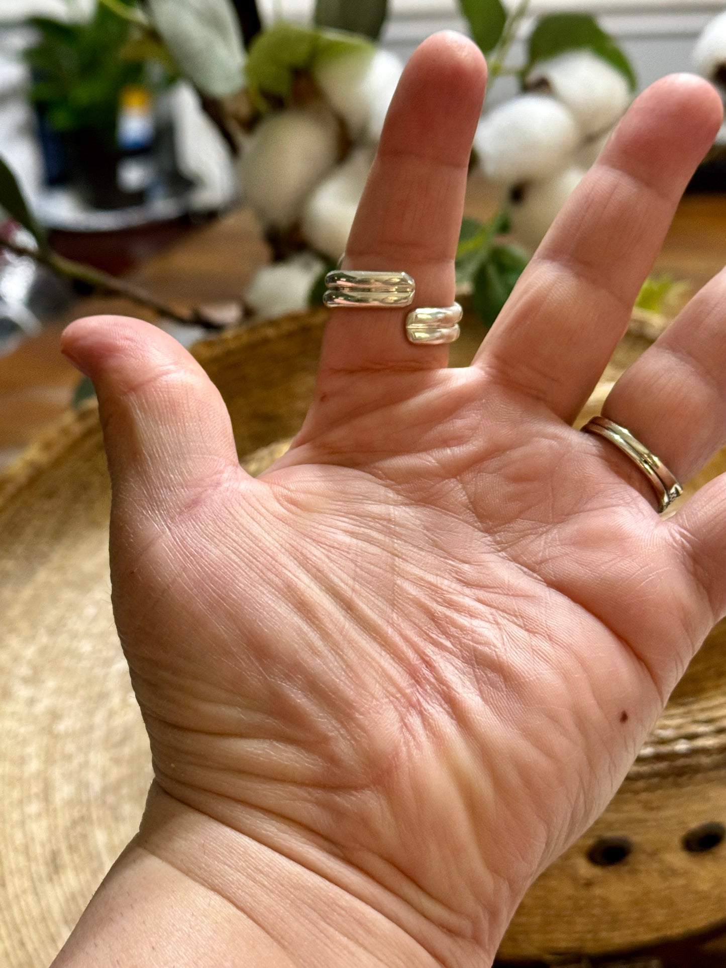 Size 9 White Buffalo Ring