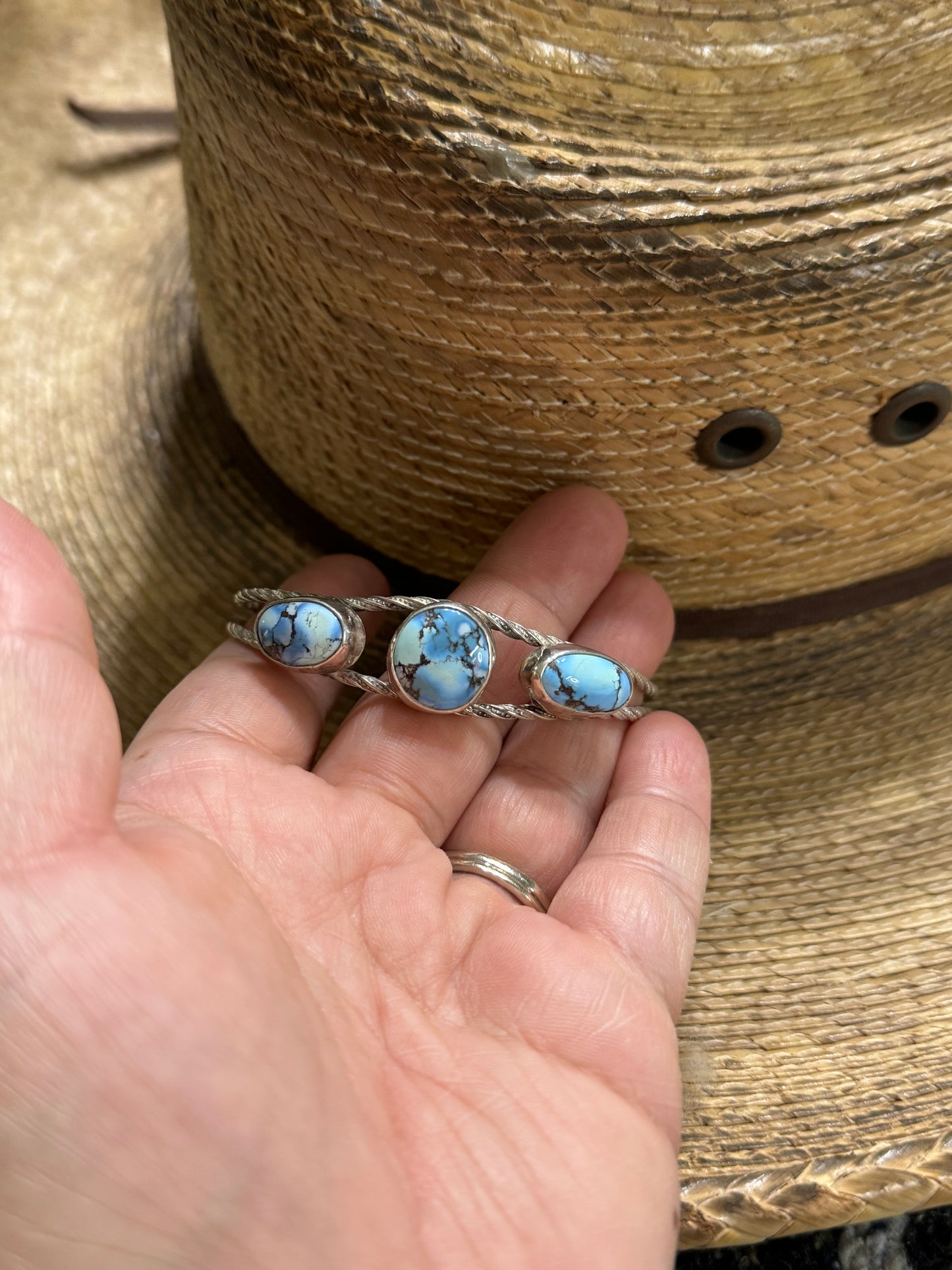Size 5-1/4” Golden Hills Turquoise Bracelet