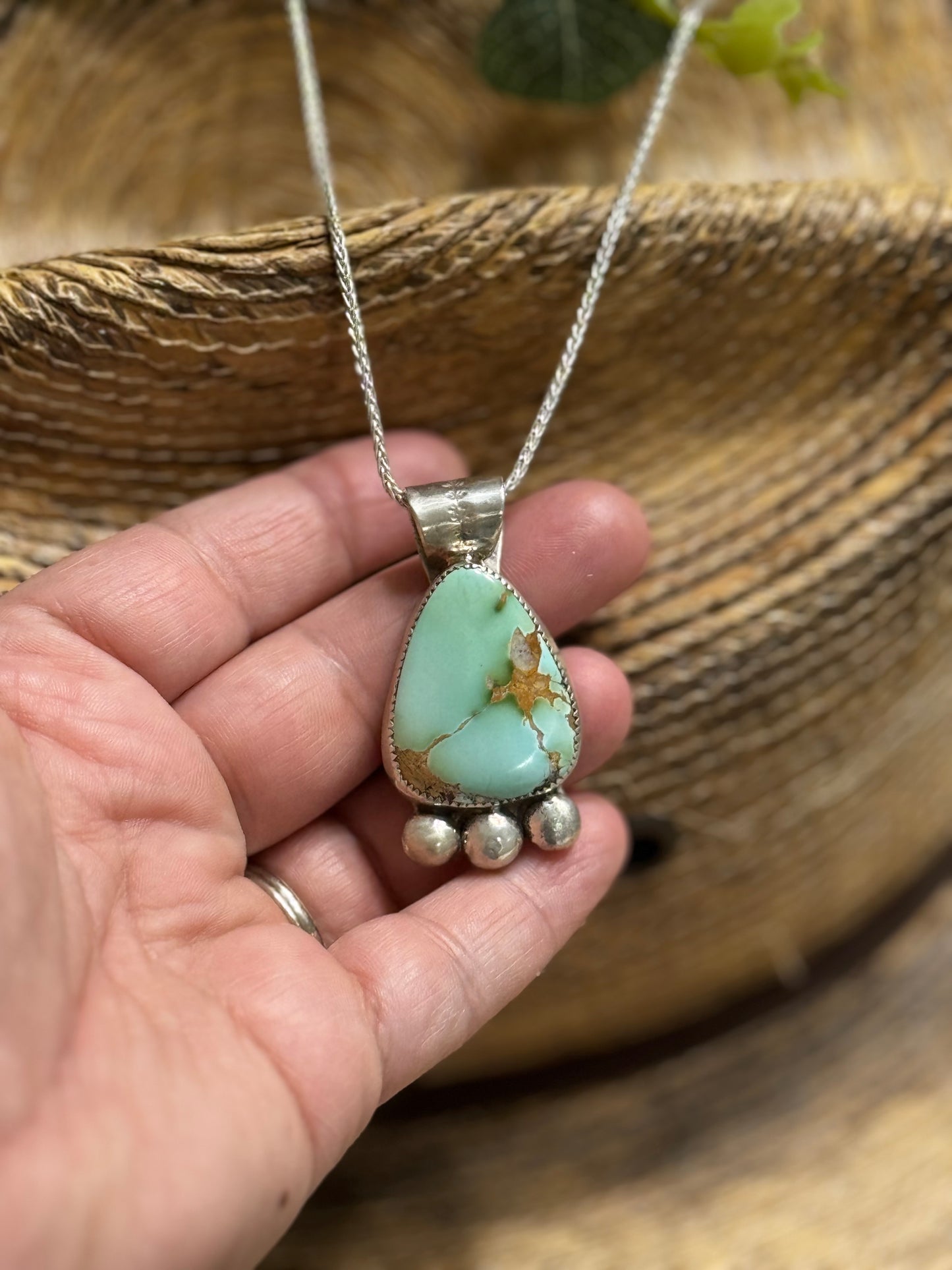 Royston Turquoise Pendant Necklace