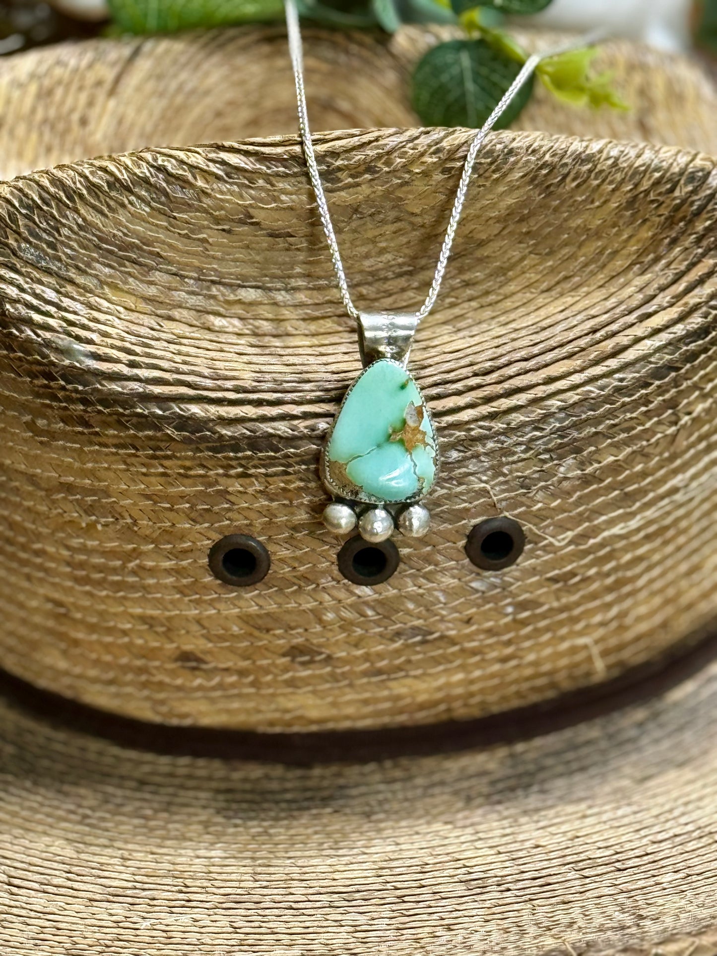 Royston Turquoise Pendant Necklace