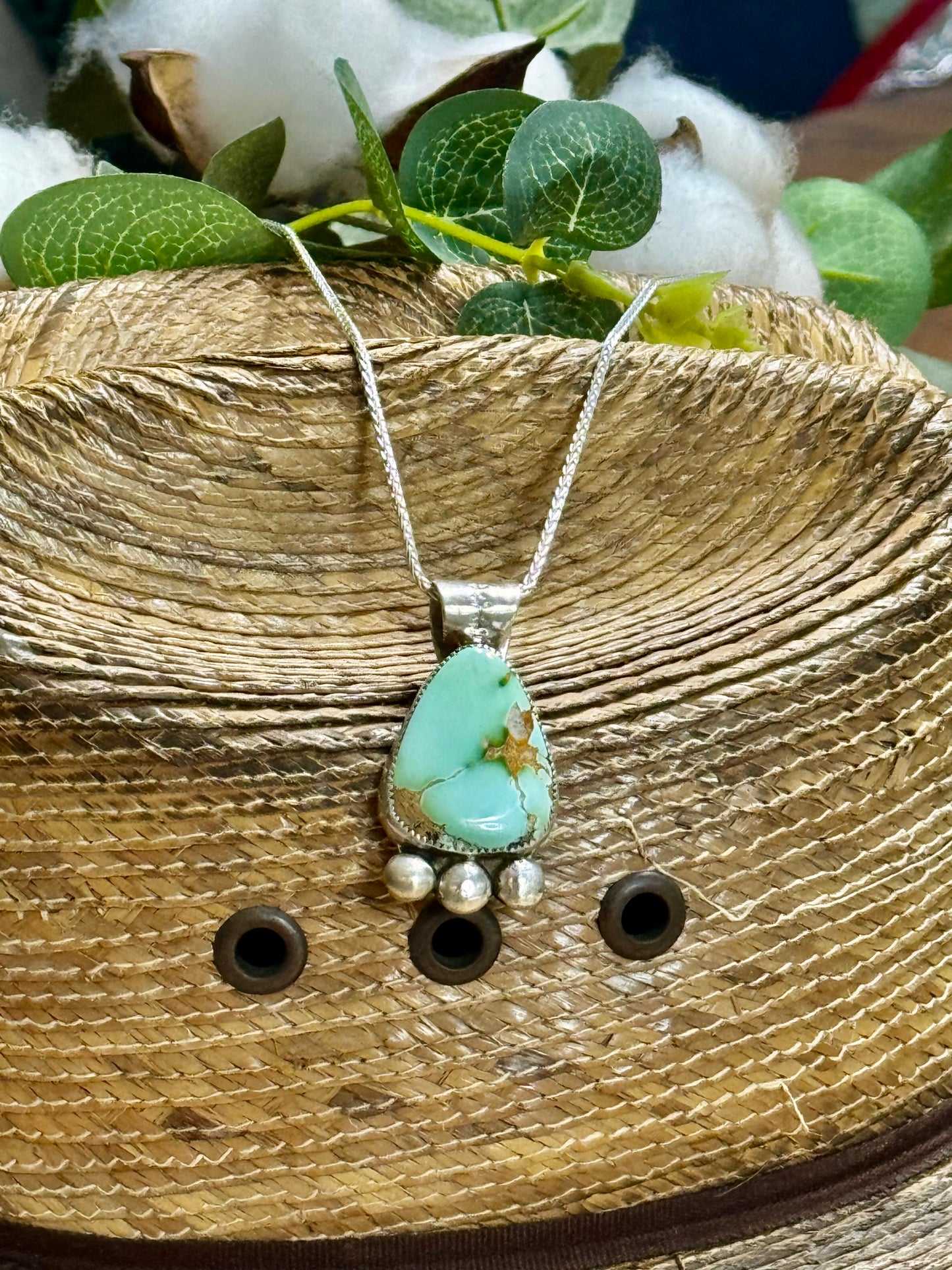 Royston Turquoise Pendant Necklace