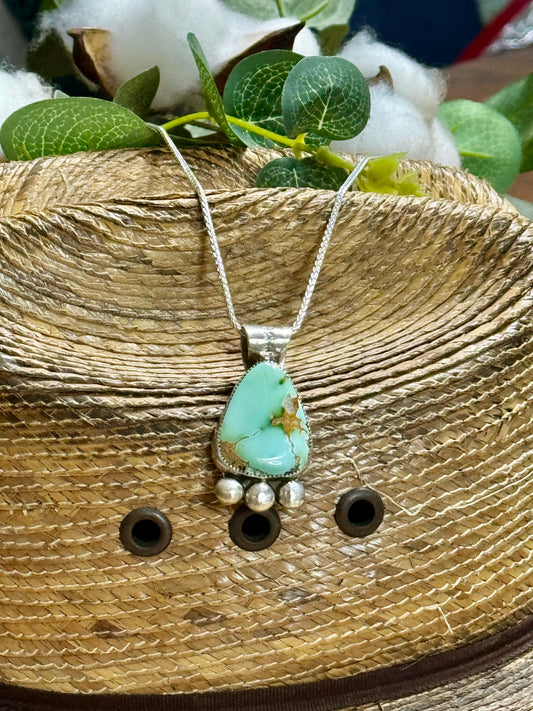 Royston Turquoise Pendant Necklace