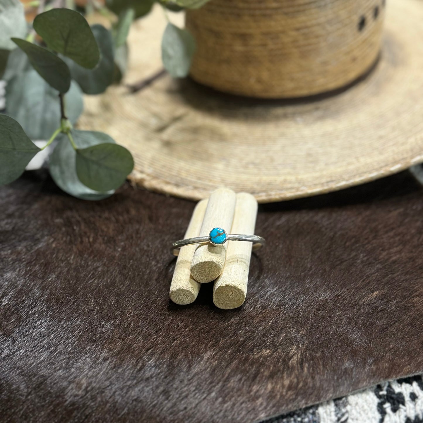 4” Youth White Water Turquoise Bracelet
