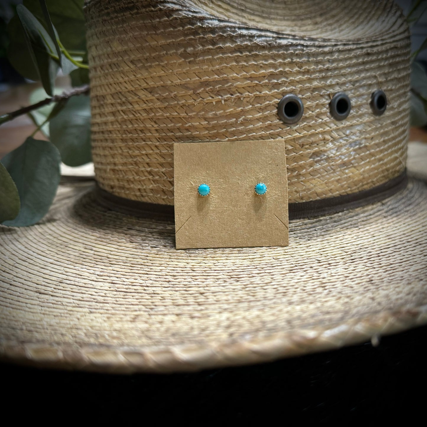 Kingman 5mm turquoise studs